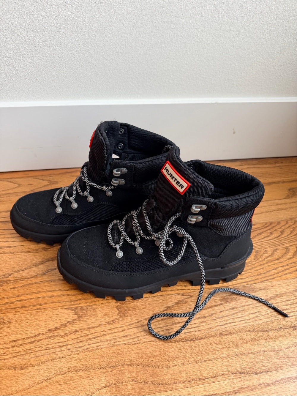 Hunter Black Trail Ankle Boots